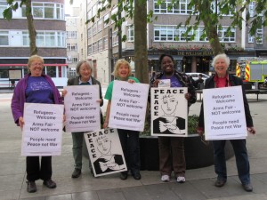 WILPF Exec on the streets 12 Sept 2105